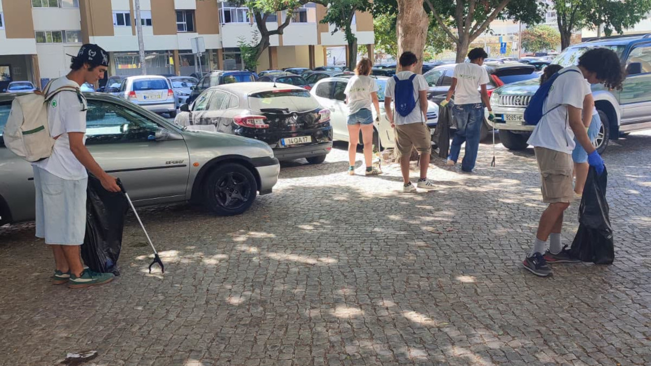Seis voluntários, 2 horas, cerca de 2.000 beatas recolhidas